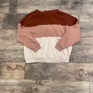 Cozy American Eagle Outfitters Rust and Blush Hoodie